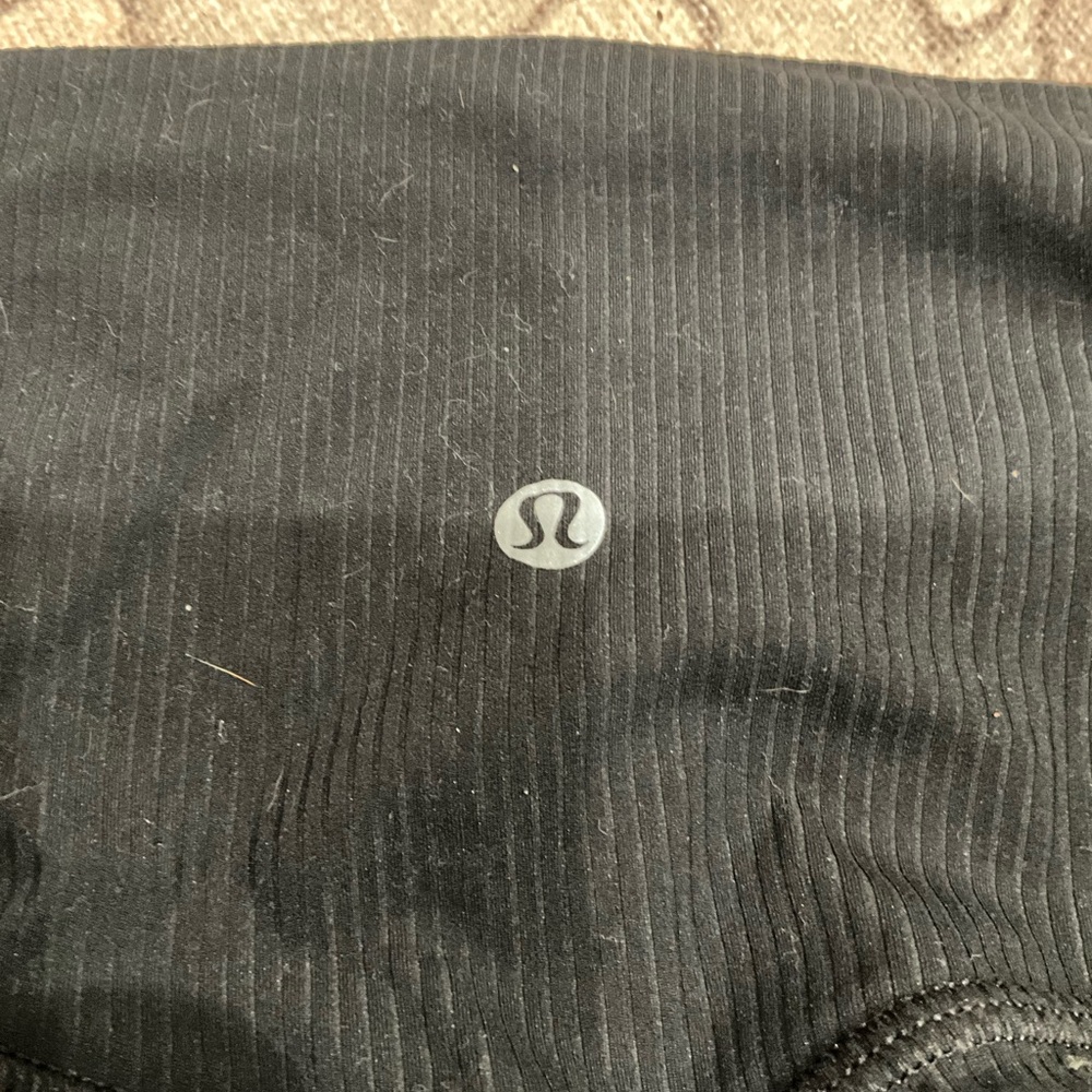 Black Ribbed Leggings - Picture 3 of 4
